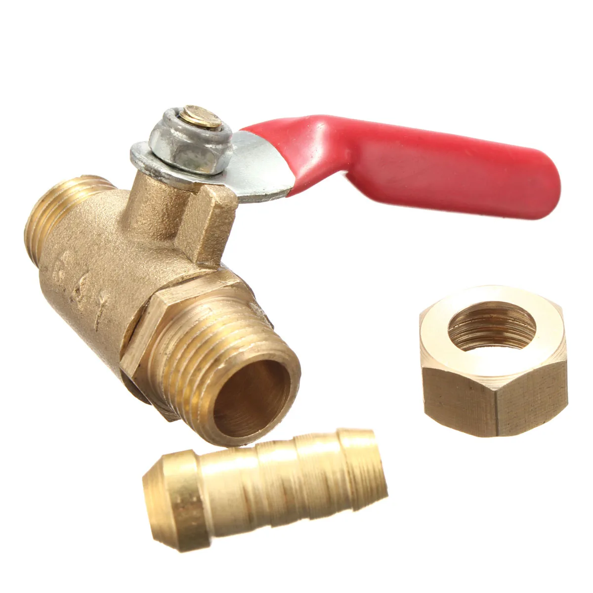 

Brass Pneumatic Pressure Threaded Ball Valve Air Compressor Accessories PT 1/4''