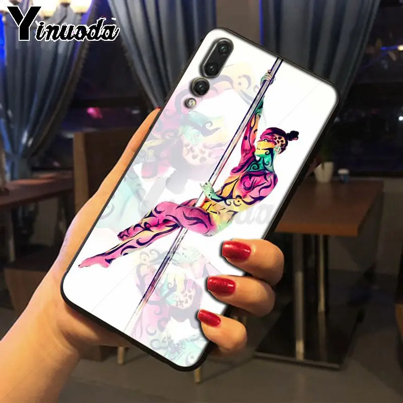 Pole dance dancing girl cartoon