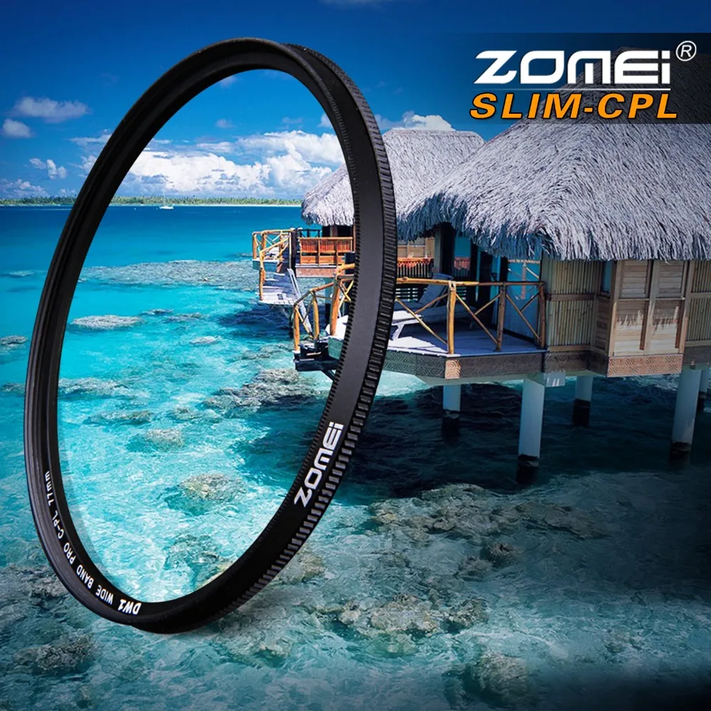 ZOMEI Ultra Slim AGC Optical Glass PRO CPL Circular Polarizing Polarizer Camera Lens Filter 52/55/58/62/67/72/77/82mm ZOMEI Ultra Slim AGC Optical Glass PRO CPL Circular Polarizing Polarizer Camera Lens Filter 52/55/58/62/67/72/77/82mm