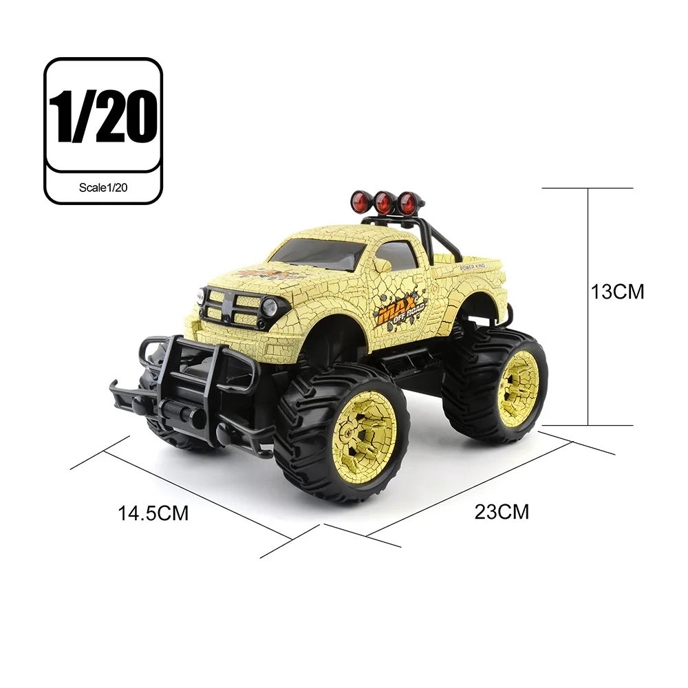 Радиоуправляемая машина 1/20 автомобилей на пульте управления 27 МГц Monstertruck внедорожные автомобили oyuncak игрушки для детей