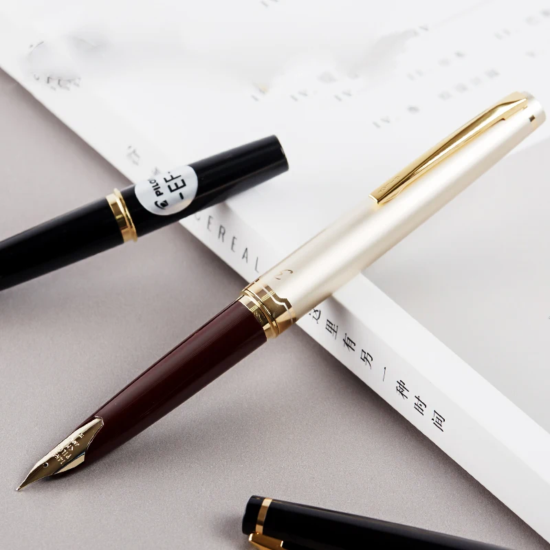 

Japan Pilot Elite 95s 14K Gold Pen EF/F/M nib Pocket Fountain Pen Short Pen Champagne Gold/Black Perfect Gift Business Pen