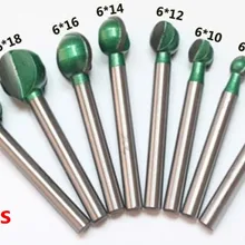 8 шт./лот 6x6/8/10/12/14/16/18/20 мм круглый нос концевое сверло для дерева резак резьба по дереву долото для резьбы по дереву корень Кофе стол