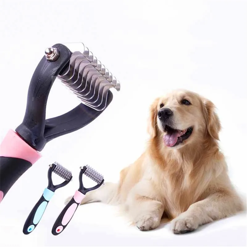 Новый Pet Cat собака кисточки Professional большой товары для собак открытым узел Грабли
