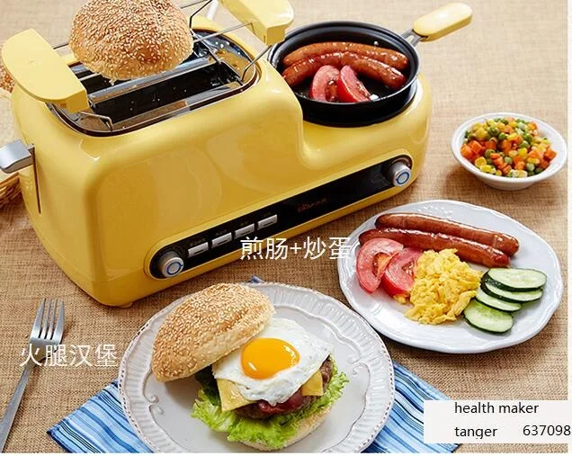 Китай Медведь Многофункциональный Хлеб Тостер машина для завтрака тостер яичные котлы на пару яйцо Жареная Машина DSL-A02Z1