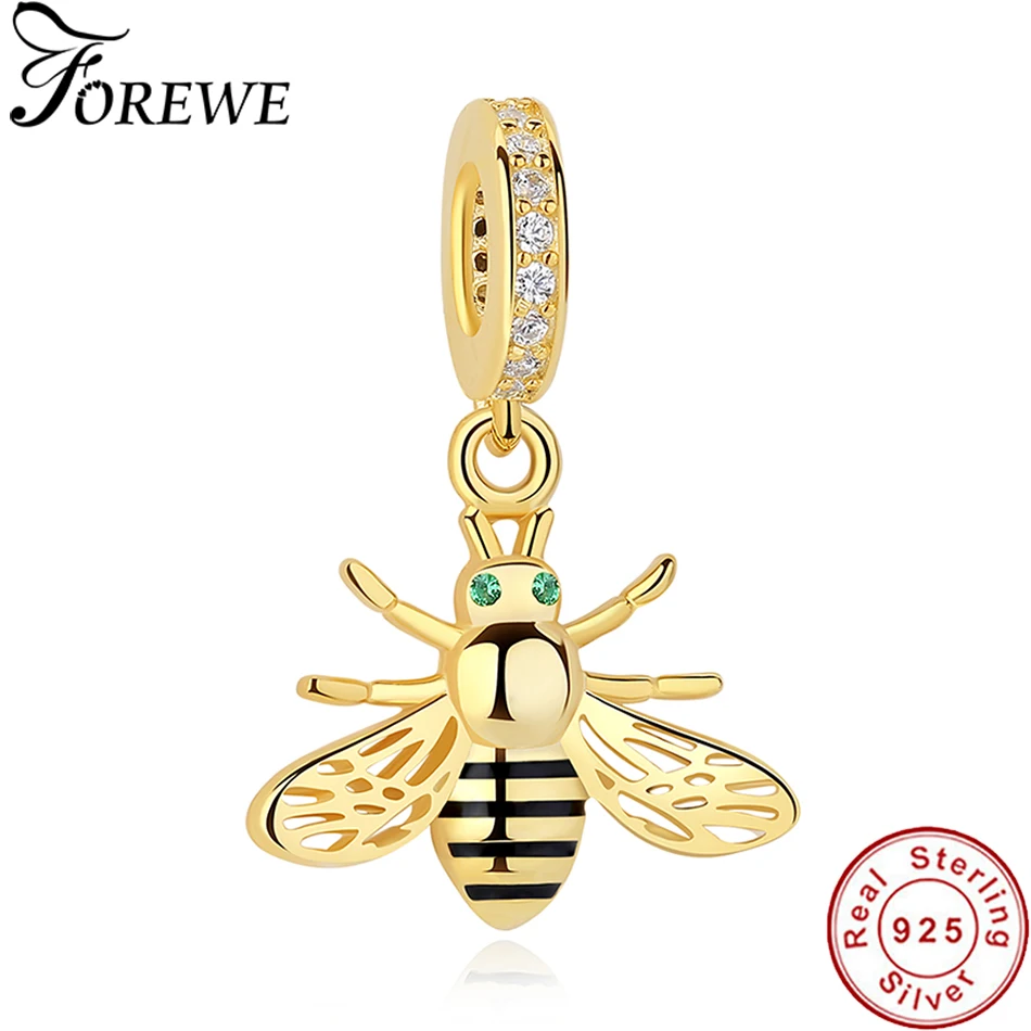 Buy Real 925 Sterling Silver & Gold Color Honey Bee