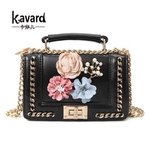 Kavard Flores Mini bolso bolsos mujeres famosa marca de lujo mujeres de los bolsos diseñador bolso Crossbody bolsa de Mensajero sac a principal