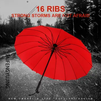 

76cm Super Windproof Umbrella for Sun Rain Day Outdoor Long Handle Straight Type Women's Paraplu Man Wind Resistant Umbrella