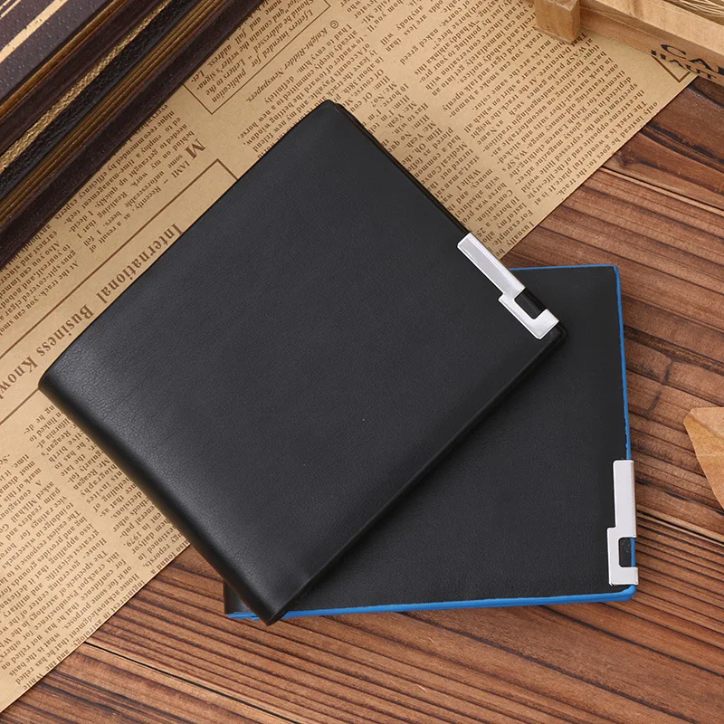 الرجال أنيق الأعمال محفظة جلدية حامل بطاقة عملة حافظة نقود الفاخرة الرجال محفظة الشهيرة العلامة التجارية حامل بطاقة الائتمان s قصيرة رقيقة