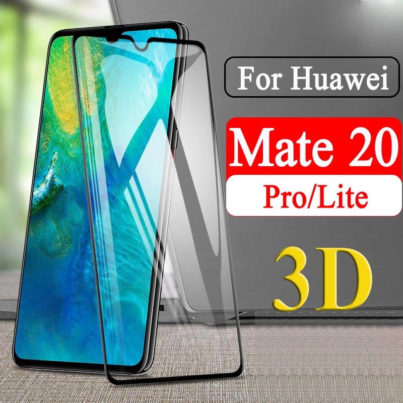 

3D Protective glass on for huawei mate 20 lite tempered armor huawai mate20 pro 20lite 20pro light screen protector huavei case