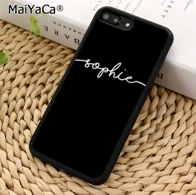 MaiYaCa Personalised Initials Name Phone Case Cover For iPhone 5 6 6s 7 8 plus 11 pro X XR XS max Samsung S7 edge S8 S9 S10 |