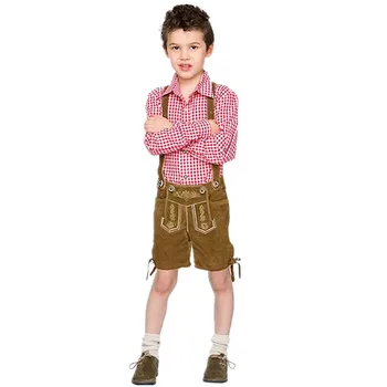 

Children Cosplay Boy Lederhosen Oktoberfest Costume German Bavarian Fantasia Party Uniform For Kid Halloween Costumes Kids