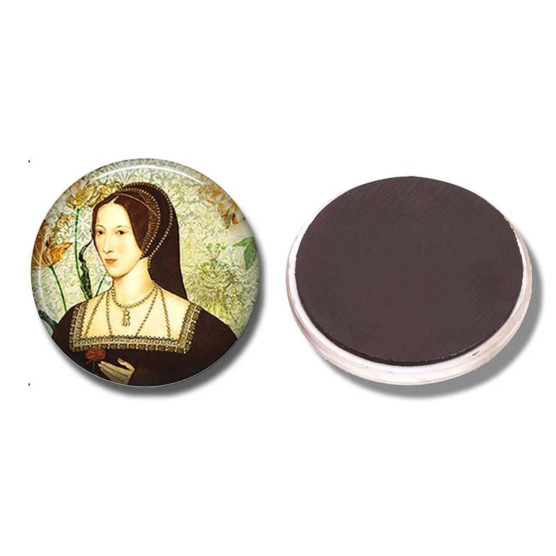 Anne Boleyn 30 мм магнит на холодильник Tudor королева Англии стеклянный кабошон
