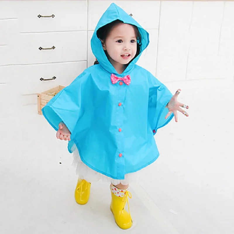Hot Selling Kids Rainwear Cloak Type Children Raincoat Lightweight