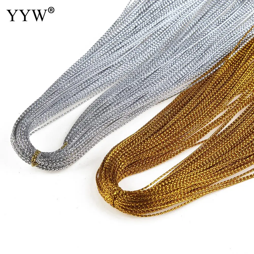 Buy 100m/Lot 0.5mm Gold/Silver Color Nylon Cord Thread