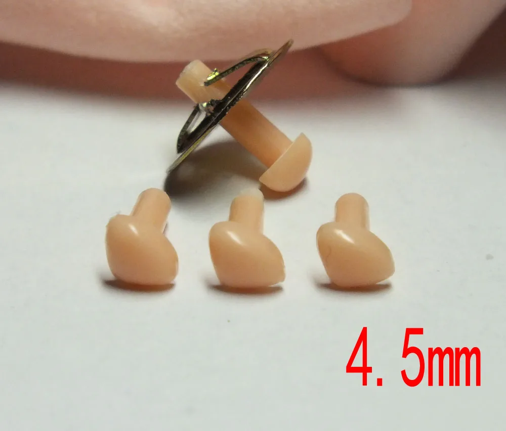 Free Ship 50pcs 4.5mm Pink Safety Noses Doll Noses/Toy Noses