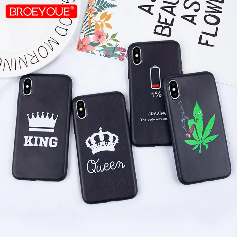 

Soft TPU 7 8 5S Case Pattern Matte Case For iPhone 6 6S 7 8 Plus X 5 5S SE XS Max XR Cover Cute Cartoon Back Case For iPhone 7 8