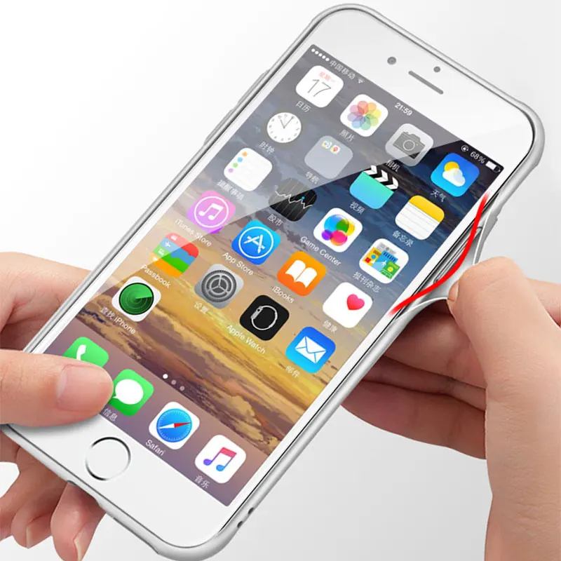 Ascromy For iPhone X Case Hybrid Tempered Glass Protective Soft Bumper Shockproof Cover For iPhone 8 Plus 7 6 6S 10 AccessorieS (7)