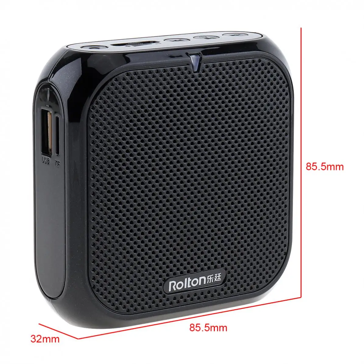 Rolton K400 проводной мини аудио динамик мегафон голосовой усилитель громкий динамик микрофон поясной ремень клип Поддержка FM радио TF MP3