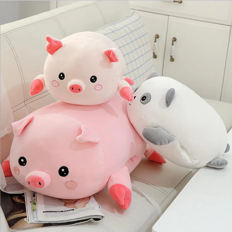 

Lovely Pig Panda Short Plush Toys Stuffed Animal Pig Panda Doll Toy Plush Pillow Gift For Children & Friends