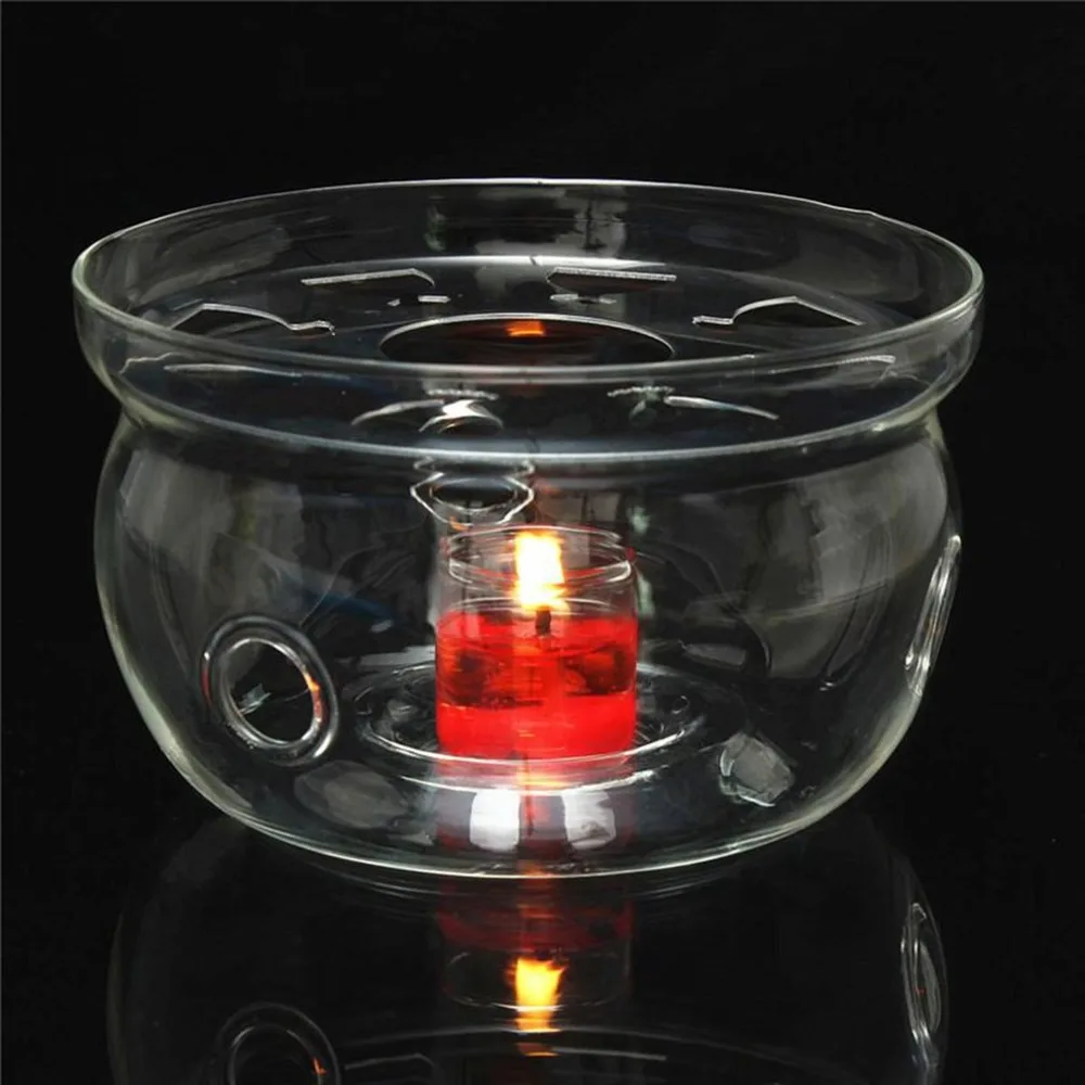 Жаростойкий нагреватель для чайника база прозрачное боросиликатное стекло круглая изоляция чай свет портативный чайник держатель аксессуары для чая