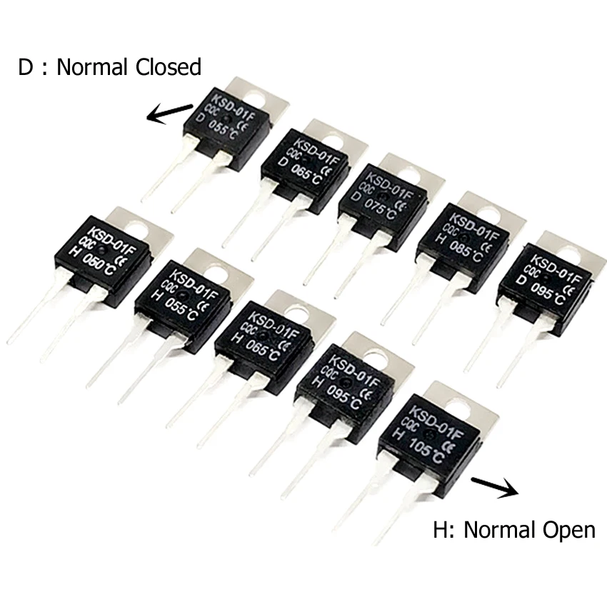 KSD 01F 40/45/50/55/60/65/70/75/80/85/90/95/100/105/110/115/120/125/130/150 переключатель термостата от ℃ до