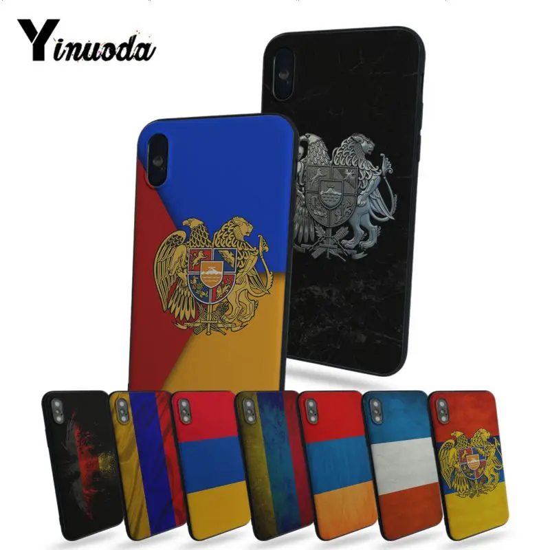 

Yinuoda The Republic of Armenia Eagle Flag Coque Shell Phone Case For Apple iphone 7 7plus X 8 8plus 6s 6 6plus 5 5s 5c