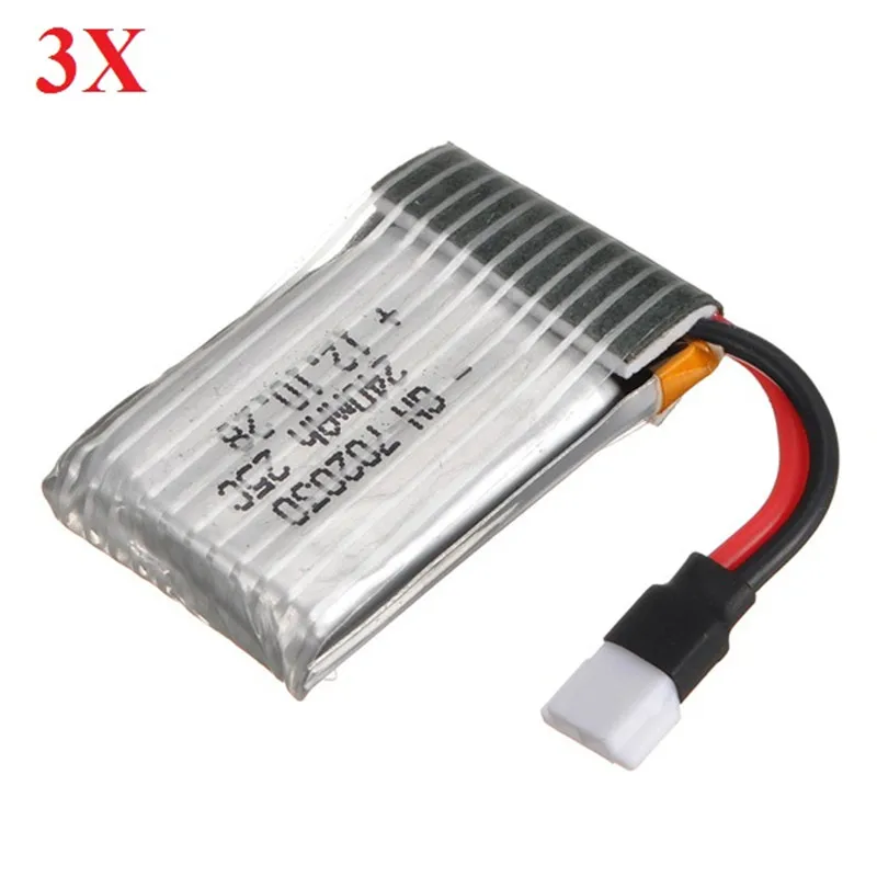 10 шт. 3 7 в 240 мАч 25C Lipo батарея для Hubsan X4 H107L H107C Eachine E70 E010S H8 Mini V686 U816A V252 запасные части