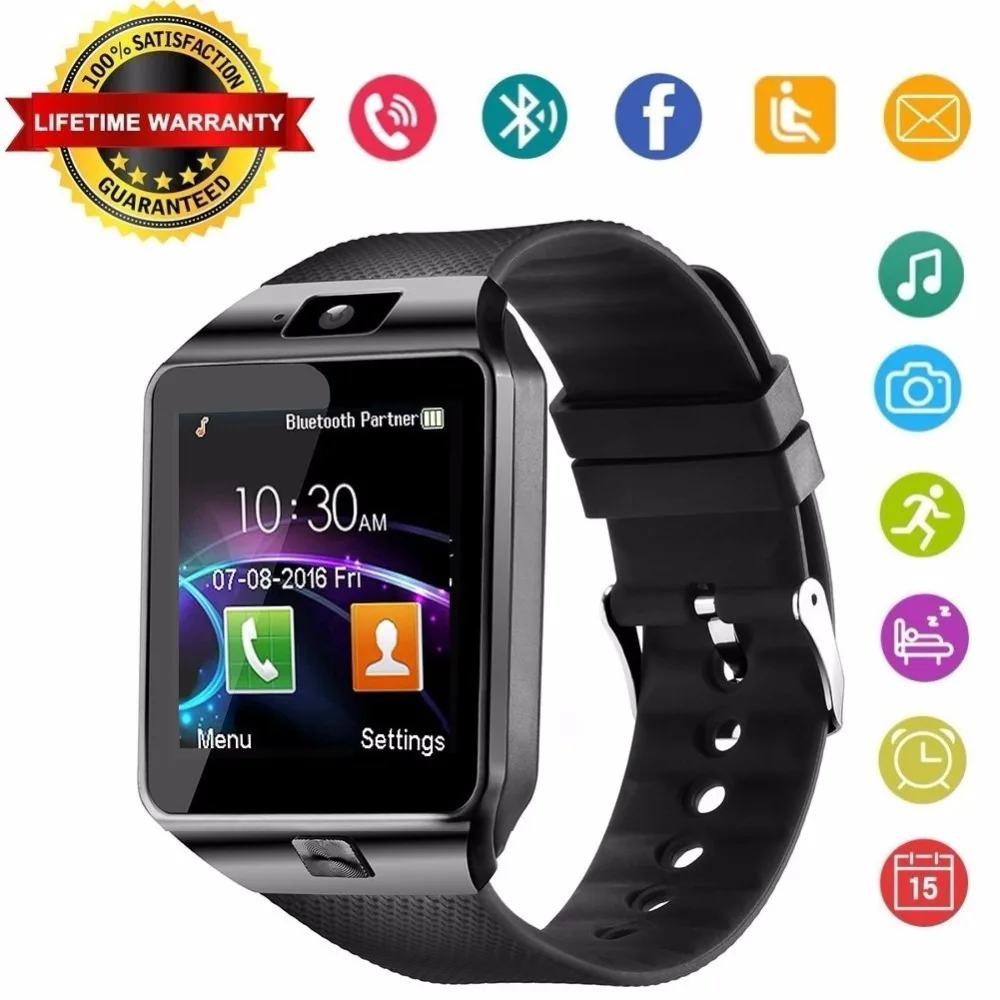 Bluetooth Сенсорный экран Смарт часы с Камера Smartwatch для Для мужчин женщин леди