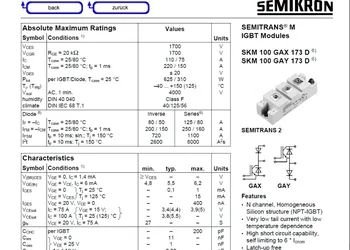 

Original new IGBT module SKM100GAX173D SKM100GAY173D