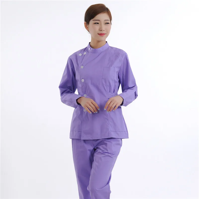 Long sleeve nurses uniform dress uniform nurses wear beauty shop work
