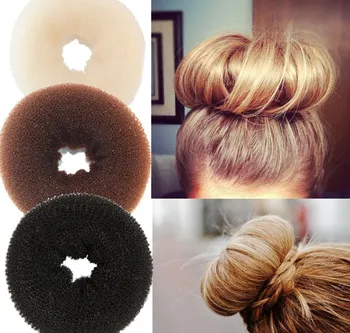 

New Plate Hair Donut Bun Maker Magic Foam Sponge Hair Styling Tools Princess Hairstyle Hair Accessories Elastic Hair Bands