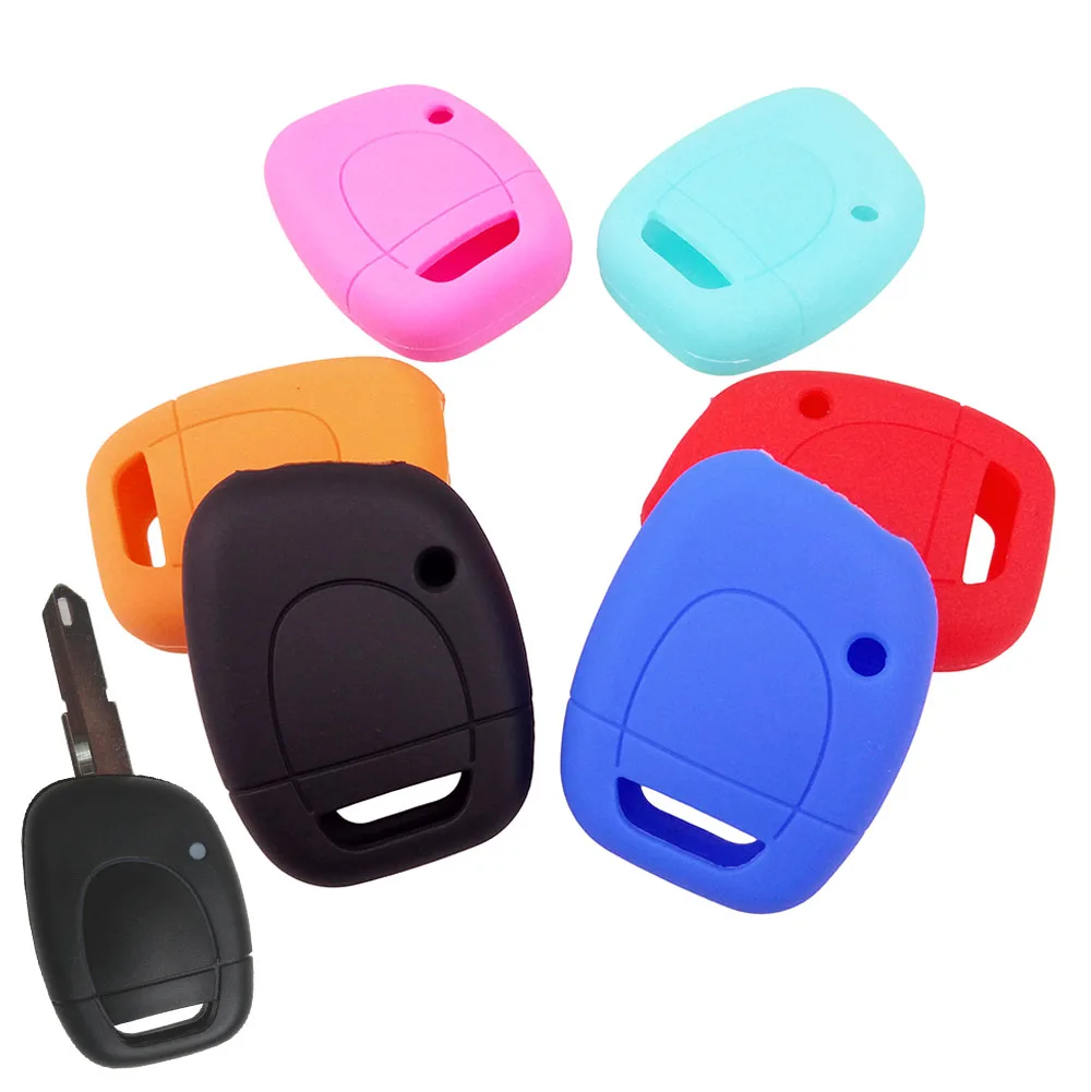 

Silicone Car Key Cover Remote Shell Case Fob Holder Fit For Renault Twingo Clio Kangoo Master Vauxhall Movano Holder