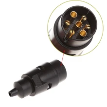 7 способ круглый разъем RV Стиль светильник крепеж для прицепа сверхмощный конец штырь лезвия для Европы