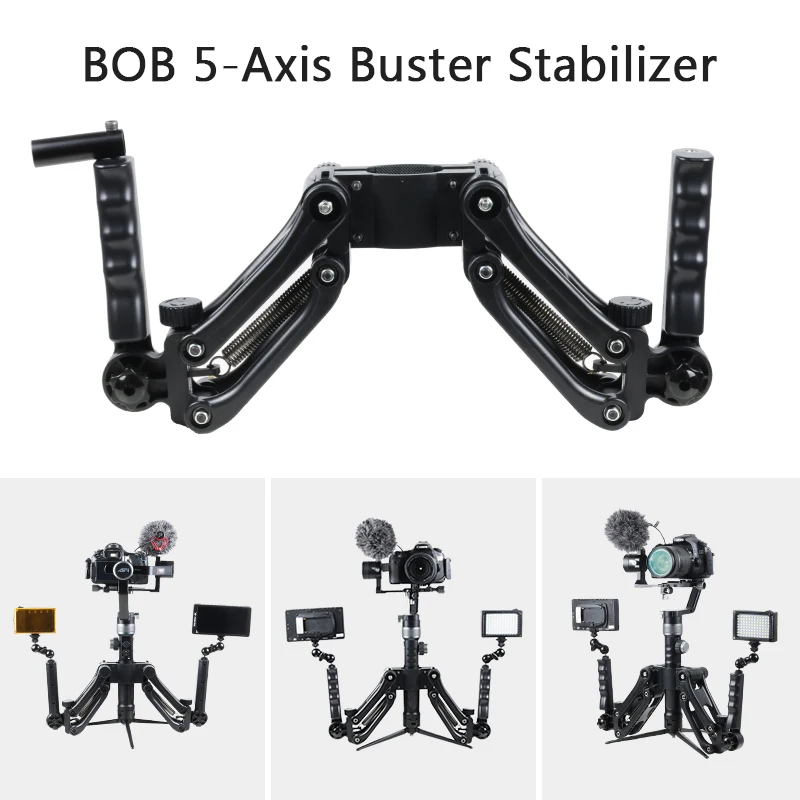 Steadymaker BOB Buster Gimbal Arm с пружинной двойной ручкой Steadicam Rig для Zhiyun Gimbal Crane 2 Plus Feiyu DJI RONIN S Moza