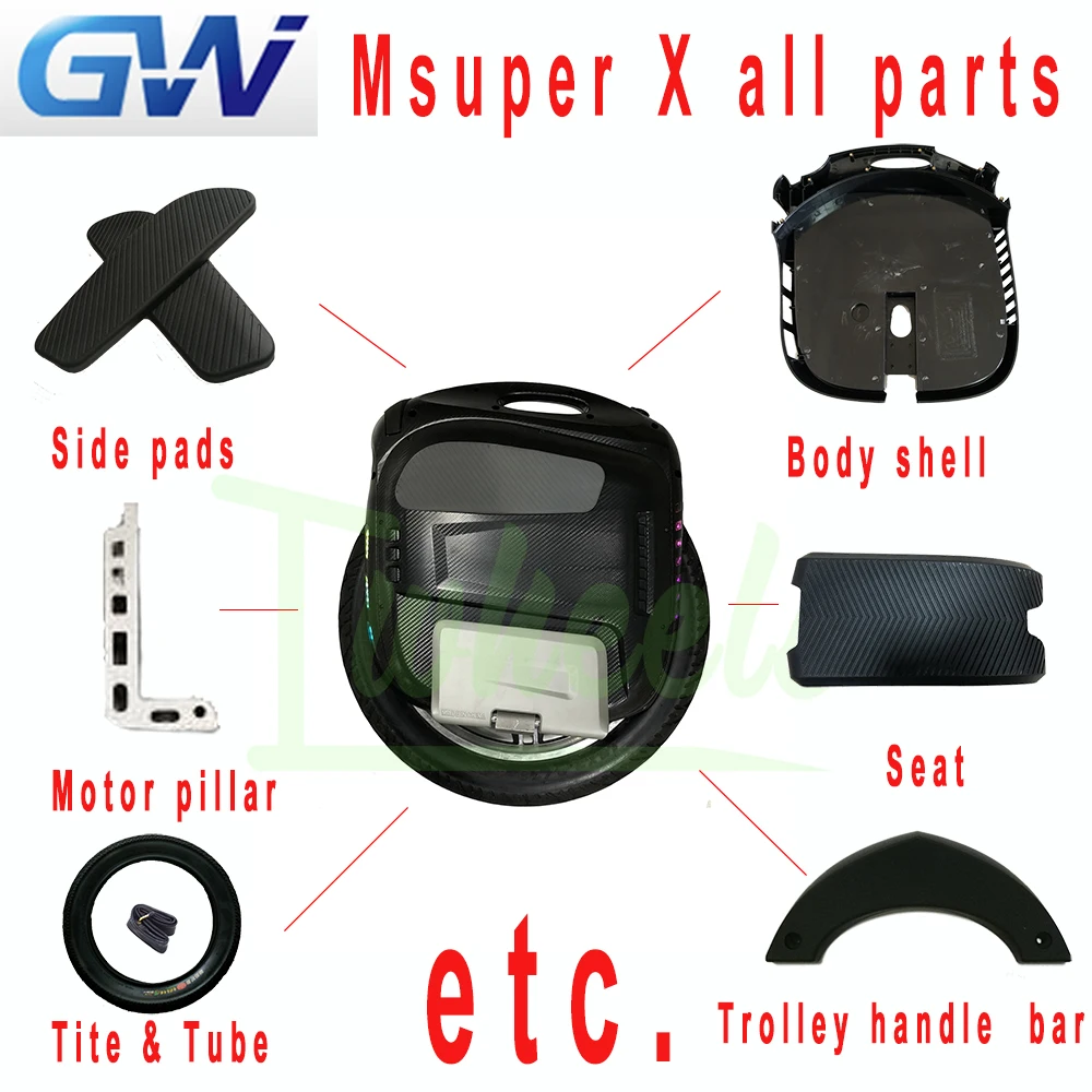 Оригинальные запчасти GotWay Msuper X все запасные части для электрического