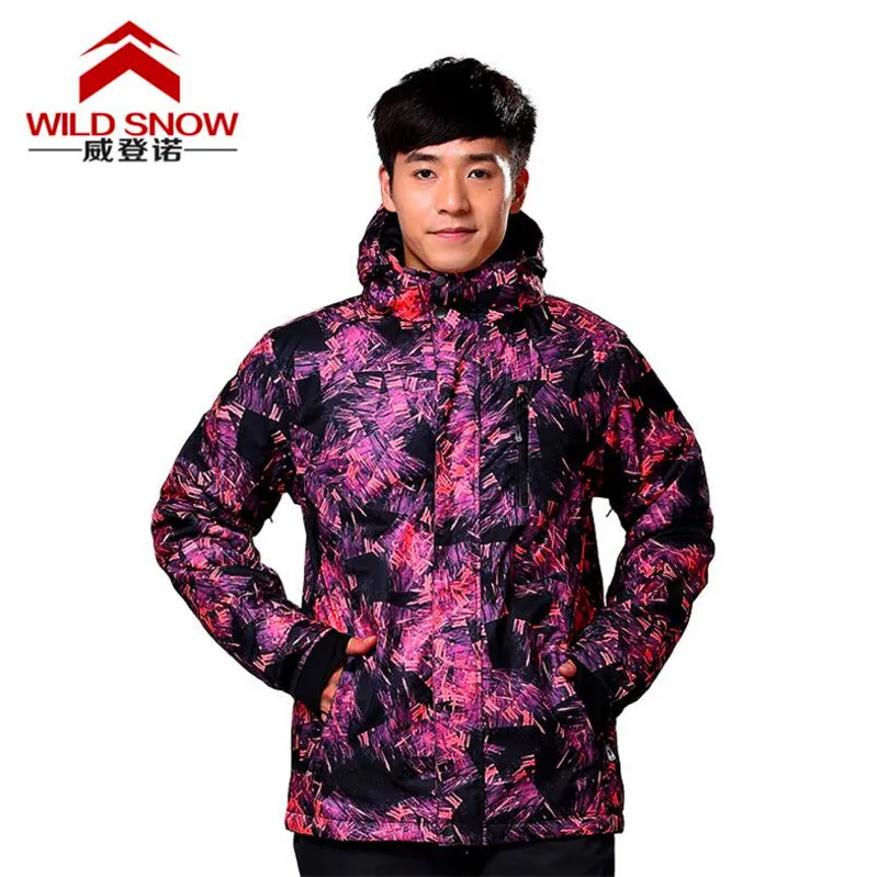 

Thermal Windproof Waterproof Ski Jacket Winter Outdoor Sports Wear Full Sleeve Hooded Man Warm Clothing Snowboarding Jackets