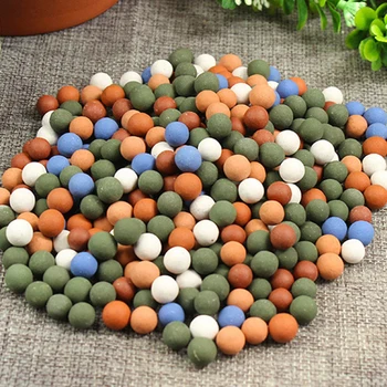 

500g Culture Botany Painted Pottery Multi Colored Butcher Stone Pot Decoration Anion Land Water Ceramsite Ball Garden Supplies