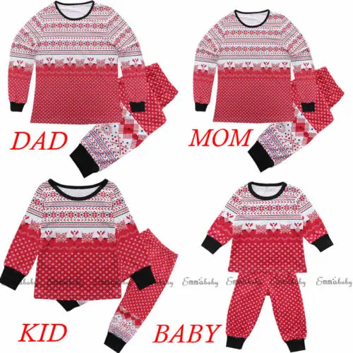 Одинаковые рождественские пижамы для всей семьи; Рождественская одежда; зимние пижамные комплекты для мужчин, женщин и детей; одежда для сна; домашняя одежда; праздничная одежда - Цвет: KID   130