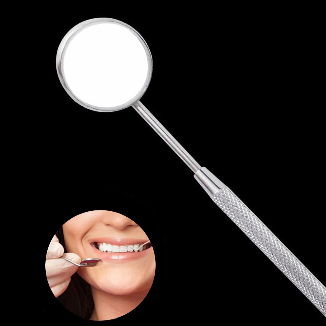 

Dentist Tool 16cm Stainless Steel Handle Antifog Dental Mirror Instruments Mouth Oral Teeth Care Tooth Amplify Inspection