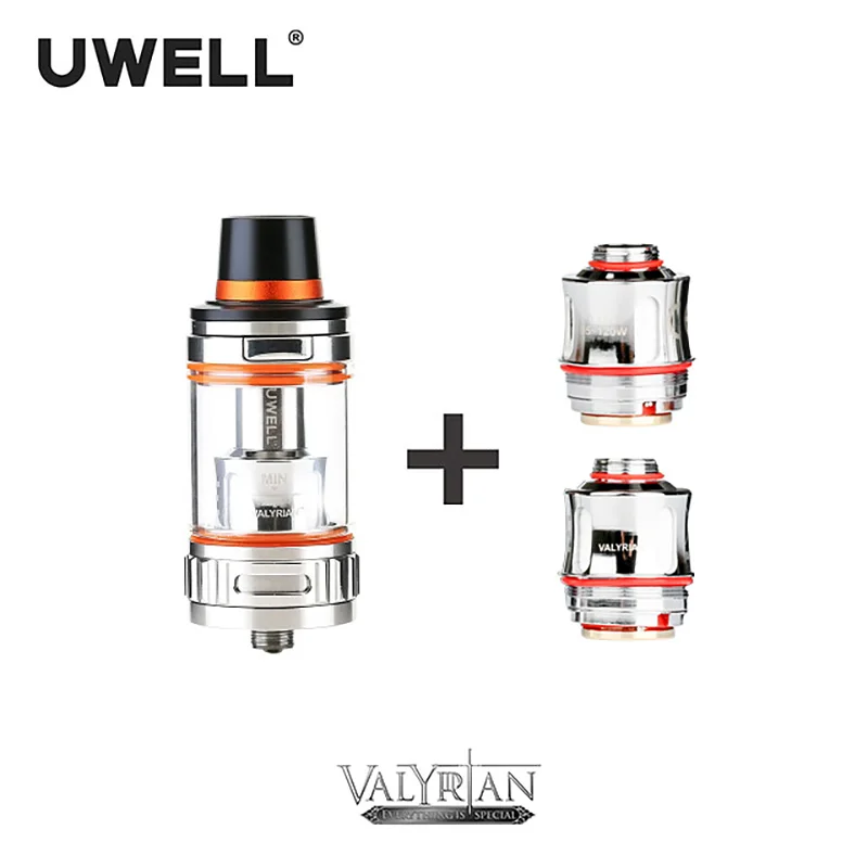 UWELL VALYRIAN бак 2 мл/5 мл & катушка 0 15 Ом одна кнопка флип топ метод заполнения