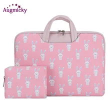 Augmick Laptop Bag Case for Macbook Air Pro 13 14 15 Zipper Bags Carry Pouch Cover for Asus Lenovo handsel Same color power pack