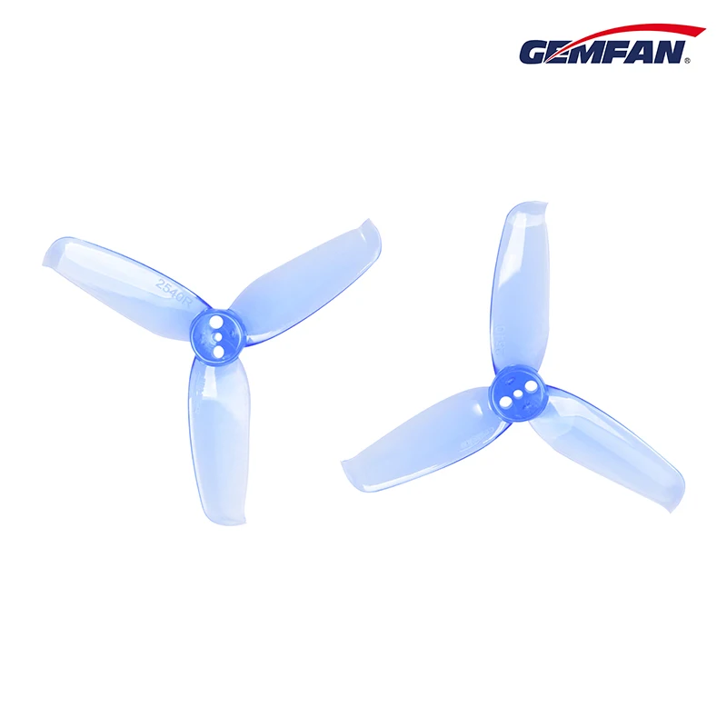 16 pcs / 8 pair Gemfan Flash 2540 2.5x4 2.5 Inch 3-Blade Propeller with 1.5mm Mounting Hole For 1105 1106 Motor