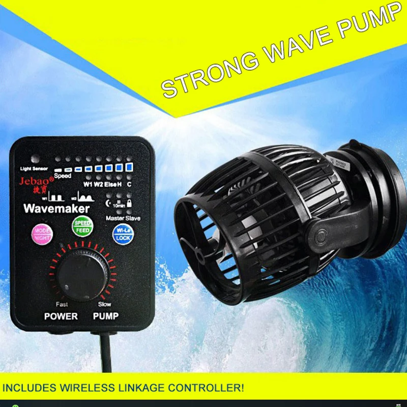 Jebao Jecod 110 ~ 240v RW 4 8 15 20 аквариум Wave Maker пропеллер насос подачи Беспроводной