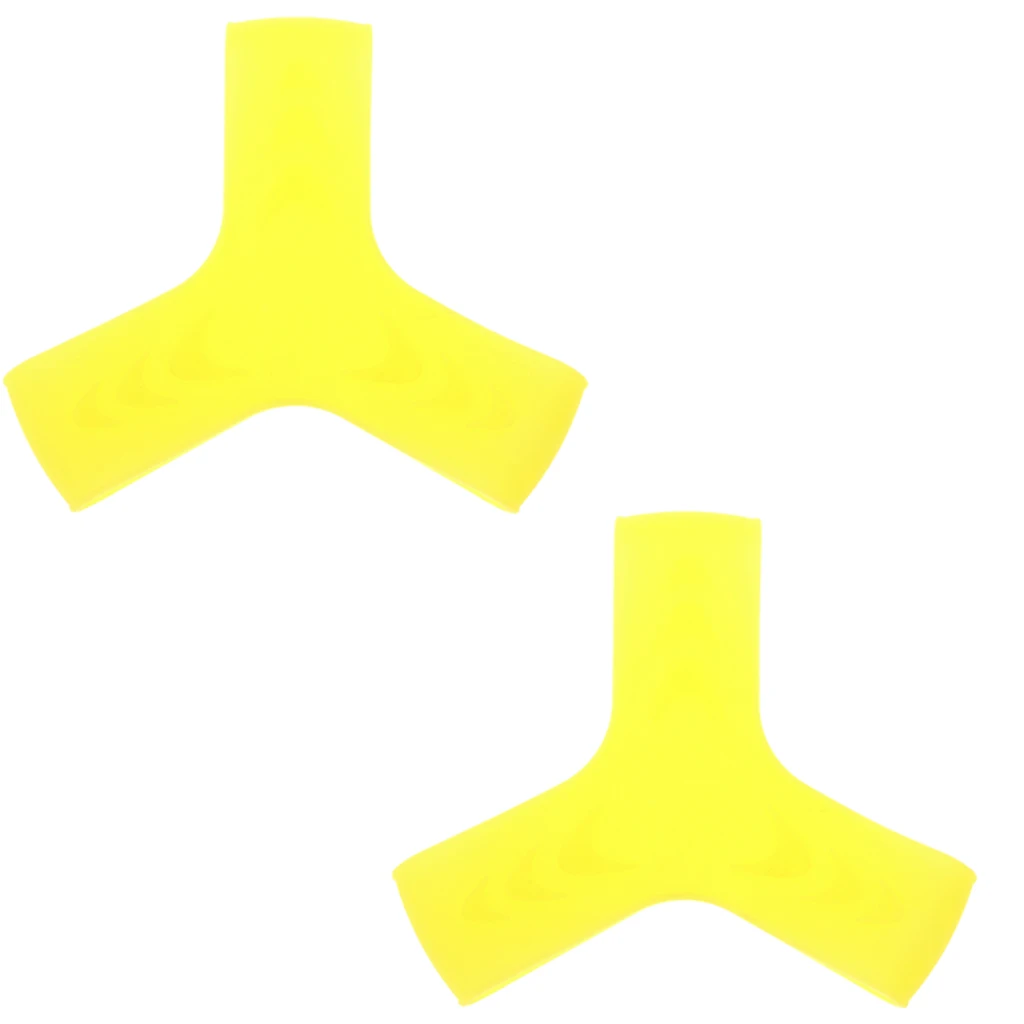 2 Pieces High Elastic Silicone Snorkeling Swimming Scuba Diving Fin Keepers Grippers Fixing Straps S/M/L Blue/Yellow/Pink 