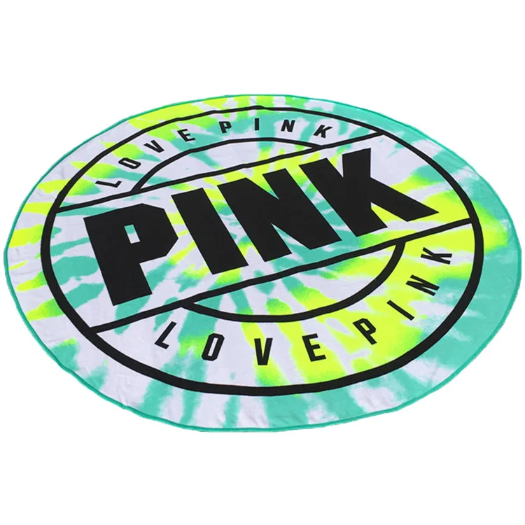 160cm vs pink beach towel microfiber towel for adults bathroom sport travel Can't afford static electricity round beach towel