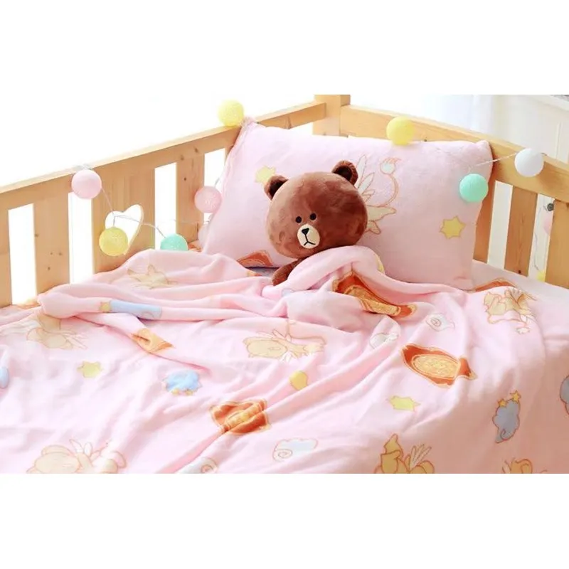 

Card Captor Sakura Anime Printed Younger Creative Warm Soft Plush Stuffed Pillowcase Air Conditioning Blanket Mattress Winter
