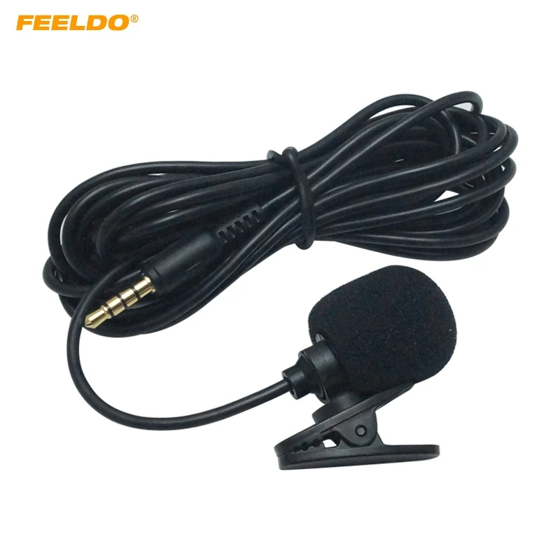 FEELDO 1PC Car GPS Microphone Kit Clip Mount For Car Interior Handsfree