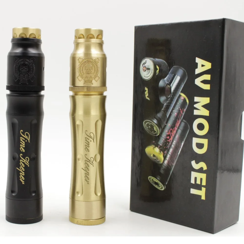 

SUB TWO Timekeepr mod e cigarette full set double cross kit mech mod mechanical mod with RDA atomizer 24mm diameter vape kit