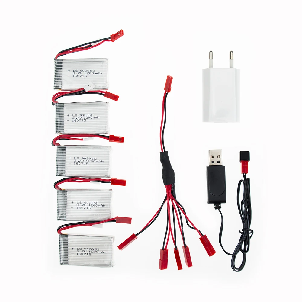 5 шт. 3 7 В 1200 мАч Xpower литий-полимерный Lipo аккумулятор в 1 USB зарядное устройство
