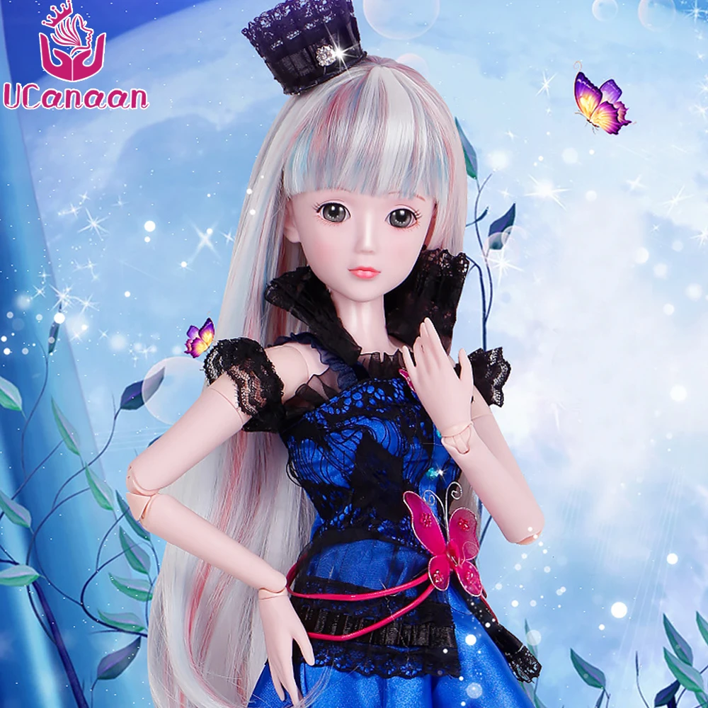

Ucanaan 1/3 BJD/SD Doll 19-Jointed Best Value Fashion Toys For Baby Outfit Clothes Shoes Wigs Makeup Pretty Doll For Girls